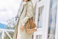 “风衣的出现就是证明什么季节一目了然，不同风格的风衣满足你对春天的每一次想象